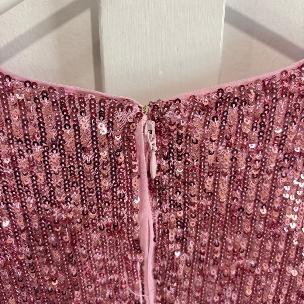 Lilly Pulitzer Estrella Sequin Dress Conch Shell Pink NWT - Picture 11 of 12